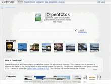 Tablet Screenshot of openfotos.com